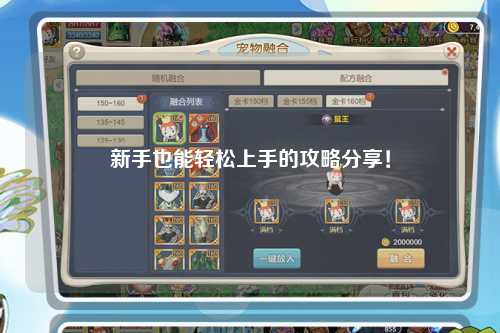 新手也能輕松上手的攻略分享！