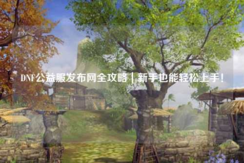 DNF公益服發(fā)布網(wǎng)全攻略｜新手也能輕松上手！
