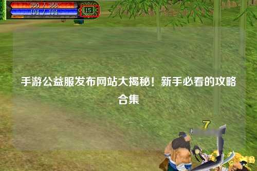 手游公益服發(fā)布網(wǎng)站大揭秘！新手必看的攻略合集